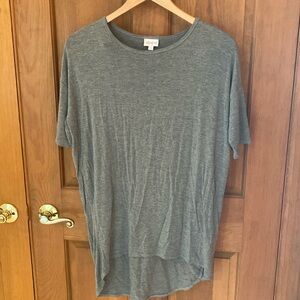 LulaRoe Solid Grey Irma XXS